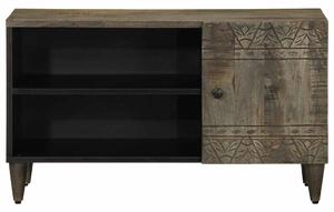 TV skrinka Svetlosivá 80x31,5x46 cm Masívne drevo Mango