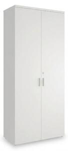 Vysoká skriňa SimpleOffice 80 x 40 x 180 cm, biela