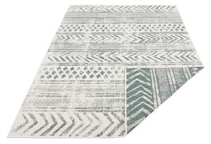 Zeleno-krémový vonkajší koberec NORTHRUGS Biri, 120 x 170 cm