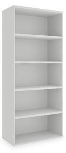 Vysoká skriňa SimpleOffice 80 x 40 x 180 cm, biela