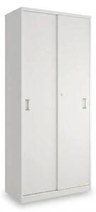 Vysoká skriňa SimpleOffice 80 x 40 x 180 cm, biela