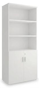 Vysoká skriňa SimpleOffice 80 x 40 x 180 cm, biela
