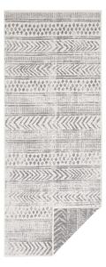 Sivo-krémový vonkajší koberec NORTHRUGS Biri, 80 x 350 cm