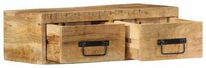 TV skrinka na stenu 60x30x19 cm masívne hrubé drevo mango