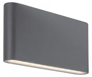 Rabalux 7952 Nesna exteriérové ​​nástenné svietidlo šedé zabudovaný LED 2x6W 2x264lm 3000K IP54