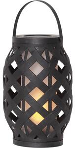Čierny lampáš Star Trading Flame Lantern, výška 23 cm