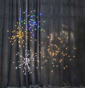Závesná svietiaca LED dekorácia Star Trading Hanging Firework Dark Warm, ø 26 cm