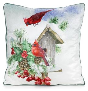 VIANOČNÁ DEKORAČNÁ OBLIEČKA NA VANKÚŠ COZY2 45X45 CM VZOROVANÁ
