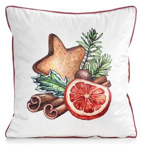 VIANOČNÁ DEKORAČNÁ OBLIEČKA NA VANKÚŠ COZY7 45X45 CM VZOROVANÁ