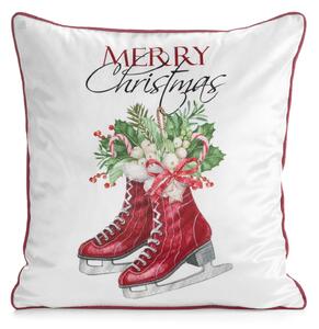 VIANOČNÁ DEKORAČNÁ OBLIEČKA NA VANKÚŠ COZY8 45X45 CM VZOROVANÁ