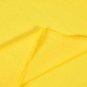 Goldea bavlnená jednofarebná látka - plátno suzy - žltá 160 cm