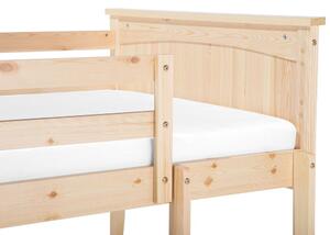 Poschodová posteľ 90 cm Alf (svetlé drevo) (s roštom a úložným priestorom). Vlastná spoľahlivá doprava až k Vám domov. 1077390