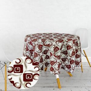 Ervi gobelínový obrus na stôl okrúhly - Tafta - bordo