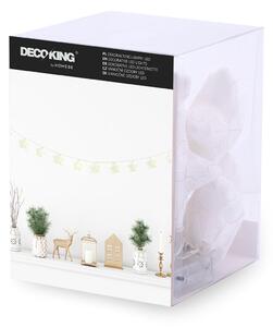 DecoKing Vianočné LED svetielka Starse biele