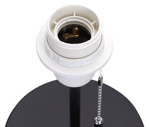 Aigostar - Stolná lampa s USB portom 1xE27/40W/230V čierna