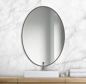Zrkadlo Scandi Slim Owal Black Rozmer: 40 x 60 cm