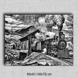Obraz Vlak 01 Čierna 60x45 cm