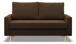 Dvojmiestna pohovka BLANK Comfort rozkladacia, hnedá