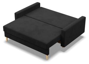 Dvojmiestna pohovka BLANK Comfort rozkladacia, čierna