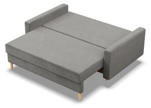 Dvojmiestna pohovka BLANK Elegant rozkladacia, svetlosivá