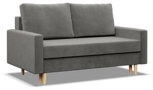 Dvojmiestna pohovka BLANK Elegant rozkladacia, svetlosivá