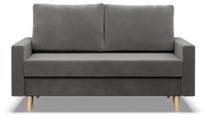 Dvojmiestna pohovka BLANK Elegant rozkladacia, svetlosivá
