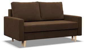 Dvojmiestna pohovka BLANK Comfort rozkladacia, hnedá