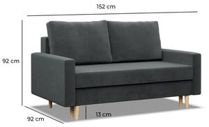 Dvojmiestna pohovka BLANK Elegant rozkladacia, béžová