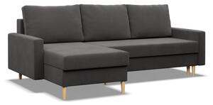 Rohová rozkladacia sedačka BLANK Comfort sivá