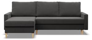 Rohová rozkladacia sedačka BLANK Comfort sivá