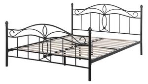 Manželská posteľ 140 cm Aicha (čierna) (s roštom). Vlastná spoľahlivá doprava až k Vám domov. 1077555