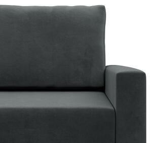 Sedacia súprava BLANK Elegant v tvare U tmavosivá