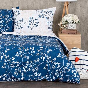 4Home Bavlnené obliečky Harmony modrá, 140 x 200 cm, 70 x 90 cm