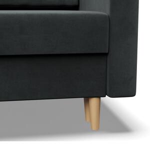 Sedacia súprava BLANK Elegant v tvare U tmavosivá