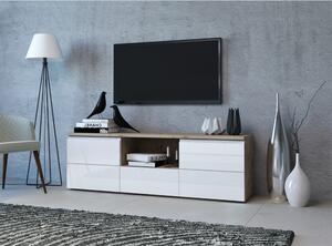 TV stolík MEZO 160 dub artisan/biela