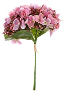 Umelý puget hortenzií, 20 x 35 x 20 cm, ružová