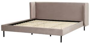 Manželská posteľ 180 cm Aimei (béžovosivá) (s roštom). Vlastná spoľahlivá doprava až k Vám domov. 1077670