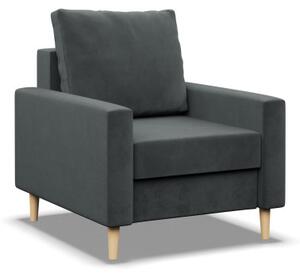 Kreslo BLANK Elegant tmavosivé