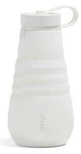 Biela skladacia fľaša Stojo Bottle Quartz, 590 ml