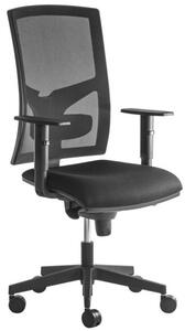 ALBA kancelárska stolička GAME ŠÉF s 3D PDH a podrúčkami, BLACK 27_