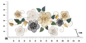 Kovová závesná dekorácia so vzorom kvetín Mauro Ferretti Campur -B-, 118 x 58 cm