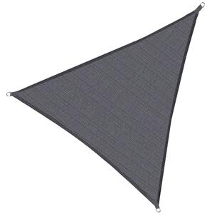SLNEČNÁ PLACHTA 3x3x3 m TMAVO SIVÁ v tvare trojuholníka