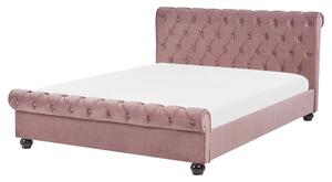 Manželská vodná posteľ 180 cm Alexandrine (ružová) (s roštom a matracom). Vlastná spoľahlivá doprava až k Vám domov. 1077776
