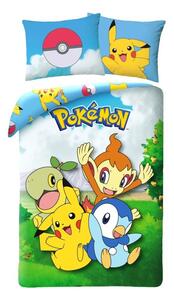 HALANTEX Obliečky Pokémon záhrada Bavlna, 140/200, 70/90 cm