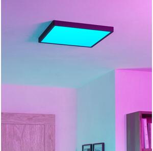 Eglo 901728 - LED RGBW stmievateľné kúpeľňové stropné svietidlo FUEVA-Z LED/17,8W/230V 39cm IP44 čierna