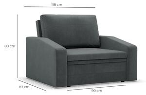 Kreslo ORBIT Kronos rozkladacie, granátové
