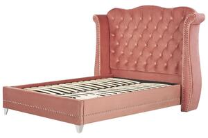 Manželská posteľ 160 cm Aidan (ružová) (s roštom). Vlastná spoľahlivá doprava až k Vám domov. 1077848