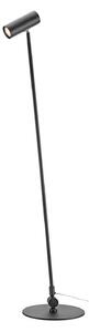 LED stojacia lampa Arlo, čierne, železo, výška 132 cm, stmievateľné., Čierna, Obývacia izba / jedáleň, kov, Moderný, Stolová lampa