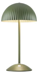 Stolová lampa Zin, zelená, železo, výška 35,5 cm, G9, Zelená, Obývacia izba / jedáleň, kov, Stojacie svietidlo
