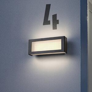 OSRAM LED vonkajšie nástenné svietidlo ENDURA STYLE NOVA, tmavošedá, IP54, Hliník / sivá / zinok, Hliník, Moderný, Nástenné svietidlo